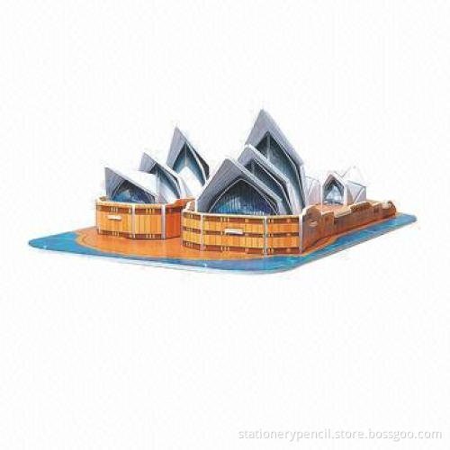 3D Puzzles/Fashionable Gifts Catalog, Made of Paper and EPS